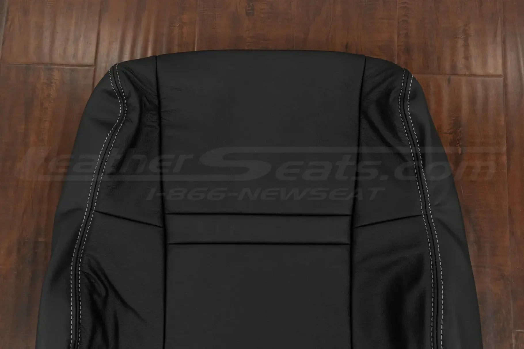 Upper section of leather backrest cover