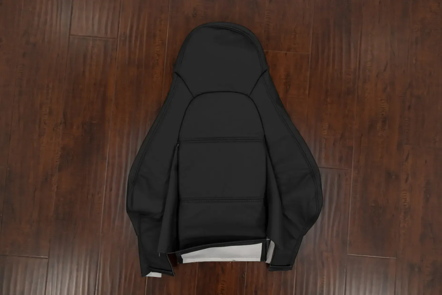 Black leather backrest upholstery for Mazda Miata