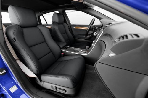 2004-2008 Acura TL Custom Black leather seat interior kit installed