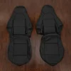 Replacement black leather seat covers for mazda maita