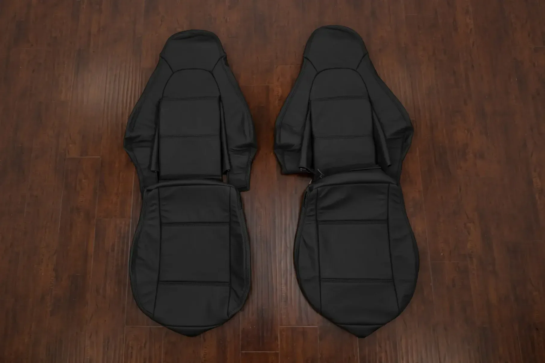 Replacement black leather seat covers for mazda maita