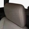 Bristol leather headrest close-up