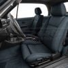 Aftermarket installed blue leather seats for BMW E30 coupe/convertible