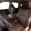 Medium shot of installed dodge ram leather seats installed