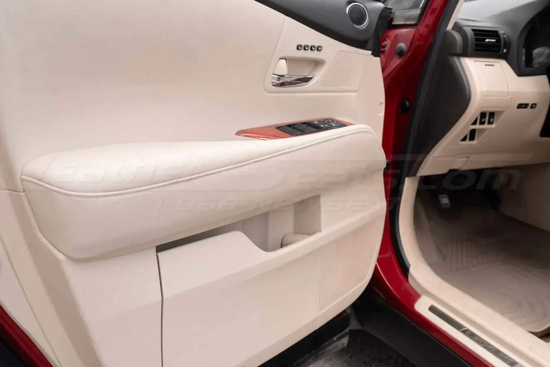 Lexus RX450h aftermarket leather door armrest covers
