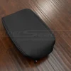 Replacement leather center armrest for honda crv in black leather