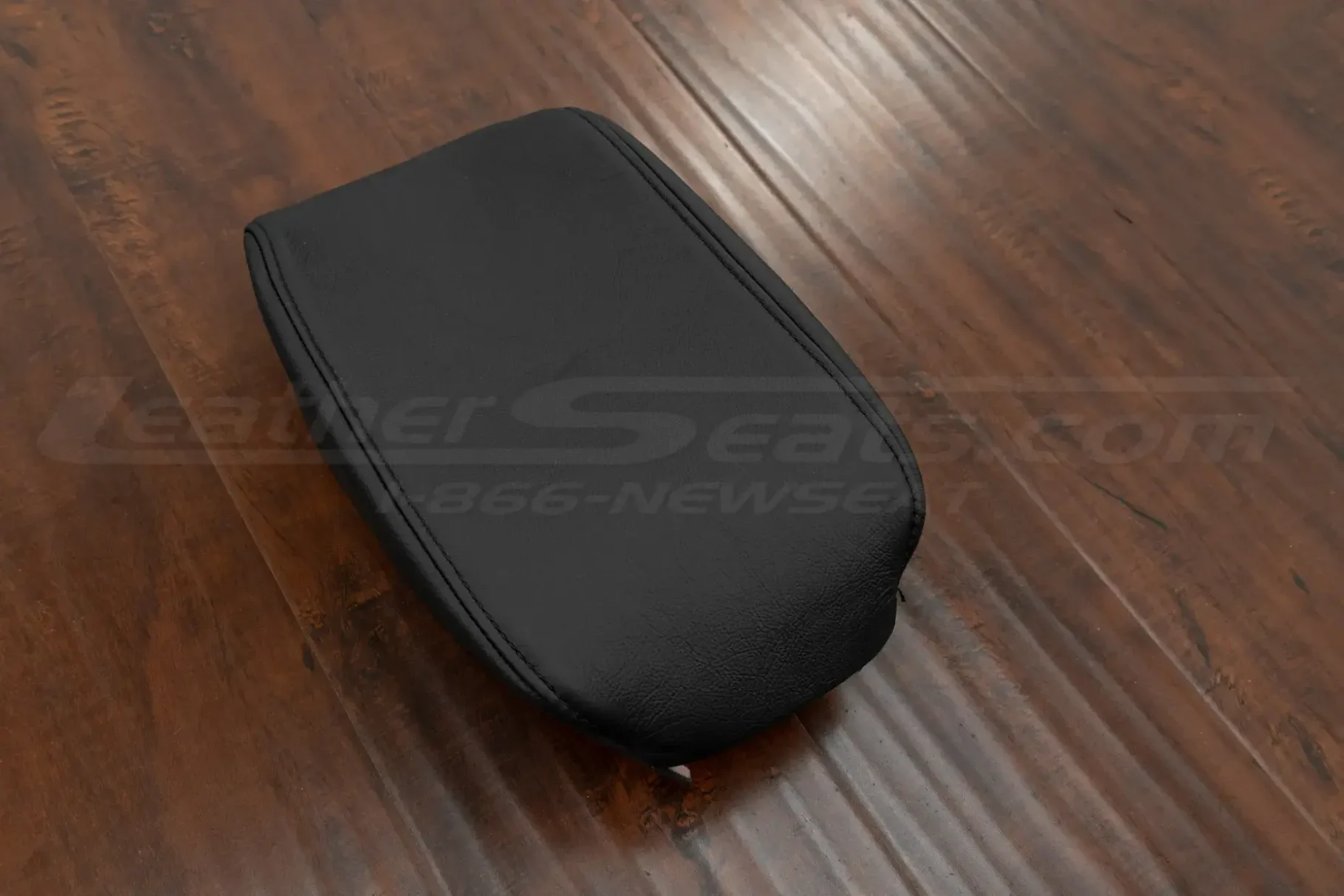 Replacement leather center armrest for honda crv in black leather