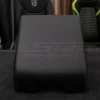 Ford F-150 aftermarket leather console lid cover in black