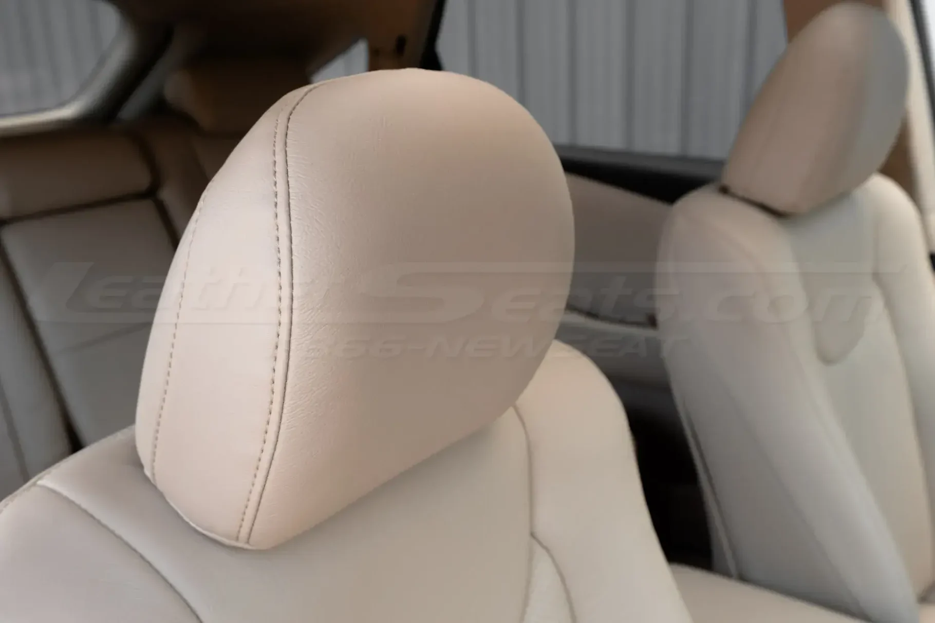 Lexus RX leather headrest close-up