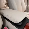 Lexus RX custom leather center console lid close-up