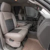 Two-Tone Dodge Ram custom leather seat interior kit - Bristol/Dark Brown - Front seat, passenger side