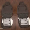 Dodge Ram Coffee Replacement leather seat covers - front seat upholstery flipped