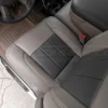 Top-down view of ram leather seat with perforated inserts