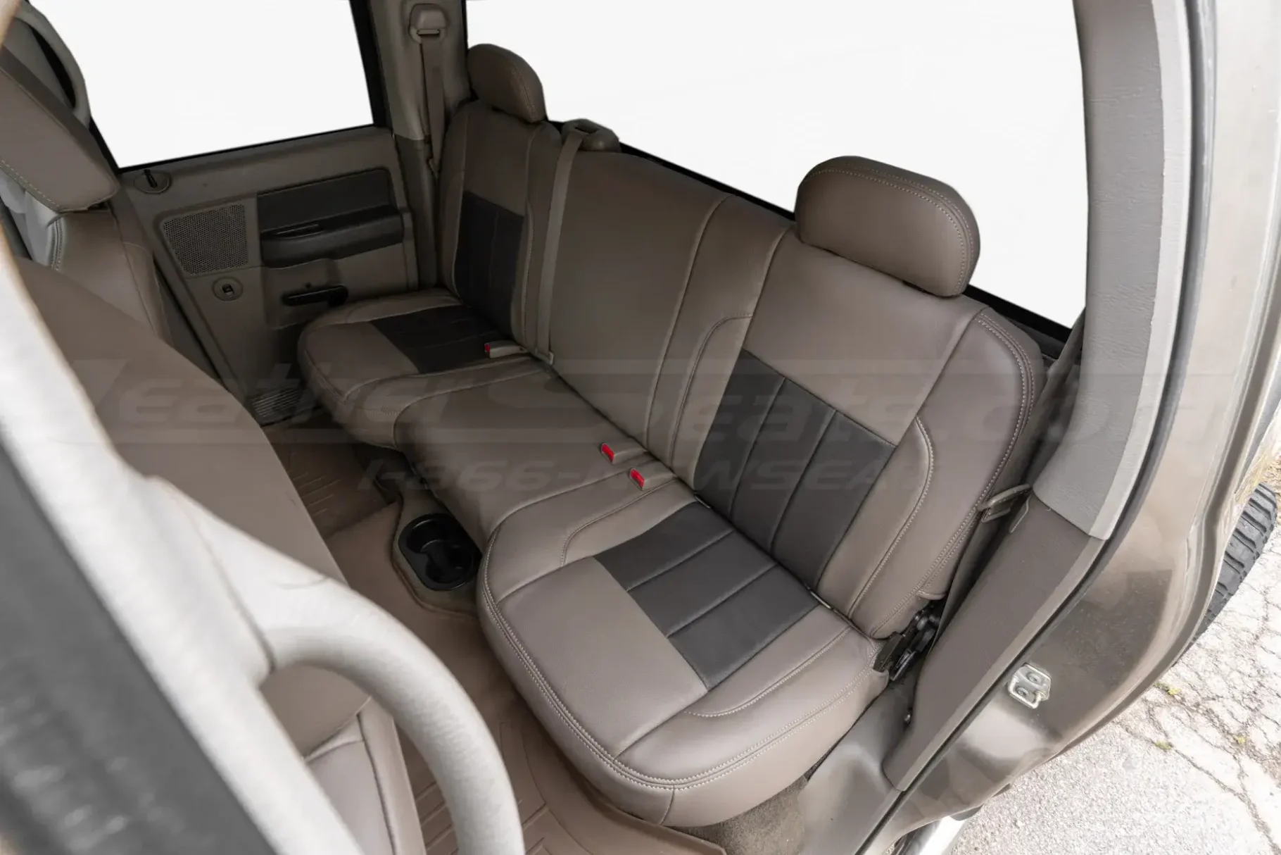 Installed aftermarket dodge ram leather seats - rear seat driver side