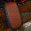 Two-Tone leather center console lid cover for Ford Maverick trucks