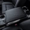 Aftermarket leather console lid cover for Ford F-150 Trucks - installed