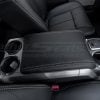2009-2014 Ford F-150 Black leather console lid cover with silver stitching