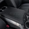 Black leather upholstery for ford f-150 console installed