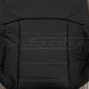 Insert section of Ford Ranger Black leather backrest upholstery