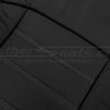 Ford Ranger black leather texture close-up