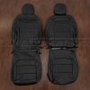 Custom Ford Escape Black leather seats with perforated combo and light grey stitching