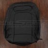 Ford Escape black leather backrest upholstery with perforation and grey stitching