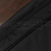 Black double-stitching on matching Black leather