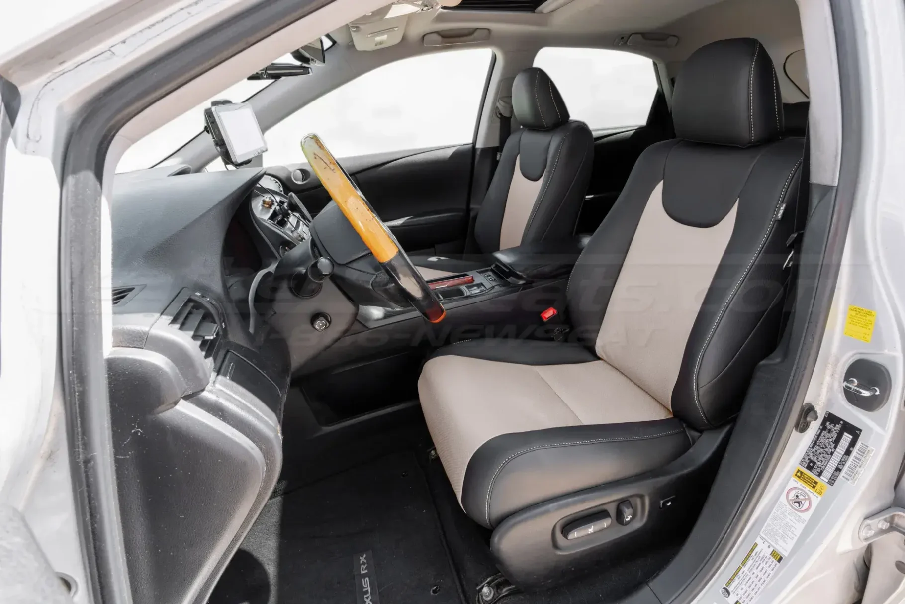 Custom Two-Tone installed leather seats for Lexus RX350