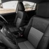 Custom black and light grey leather seats installed - toyota rav4