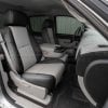 Black and Dove Grey two-tone installed leather seats for GMC Sierra