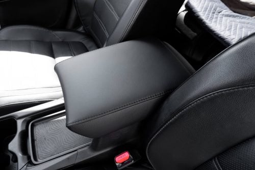 Honda CR-V Custom leather center console lid cover - Featured image