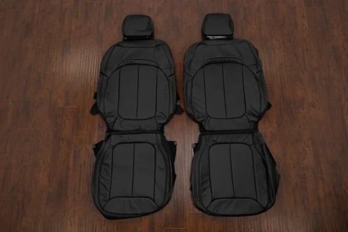 2022-2026 Jeep Grand Cherokee Aftermarket leather seat upholstery kit - black -thumbnail