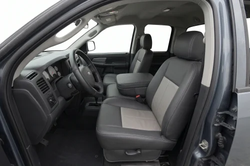 2002-2005 Dodge Ram custom two-tone installed replacement leather seat covers