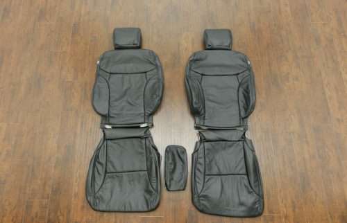 2014-2015 Honda Civic black leather seats with black stitching
