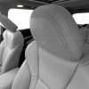 Subaru Ascent leather head rest cover installed closeup