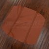 Flat lay upholstery of aftermarket leather center console lid