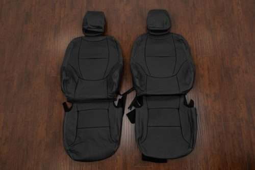 2024-2027 Toyota Landcruiser Black leather seat upholstery kit - Thumbnail