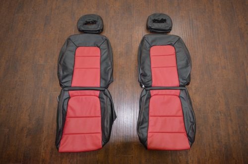 1990-1993 Acura Integra Coupe Black and Red leather seat upholstery kit