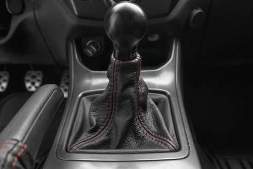2008-2016 Subaru Impreza WRX leather shift boot upholstery installed