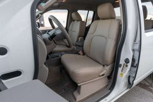 2010-2014 Nissan Frontier installed sandstone leather seats