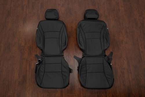 Aftermarket black replacement leather seat covers for 2013-2017 Honda Accord