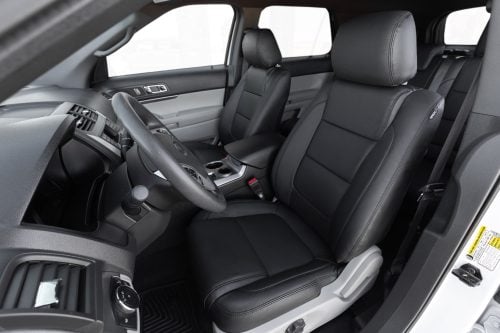 2011-2015 Ford Explorer with installed Black leather seats