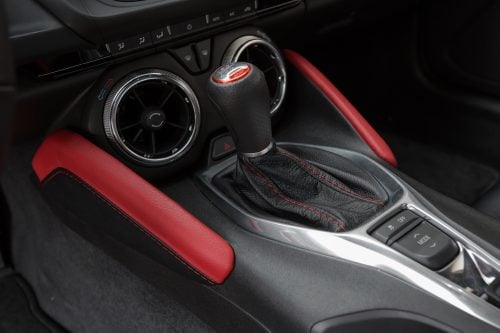 2016-2024 Chevrolet Camaro leather shift boot upholstery