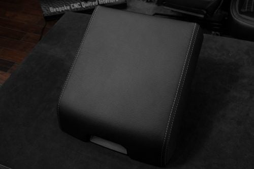 2017-2022 Ford SuperDuty leather center console lid cover - thumbnail