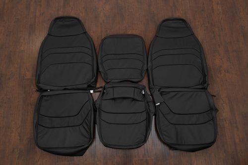 Aftermarket black leather seat covers 1994-1998 Ford SuperDuty