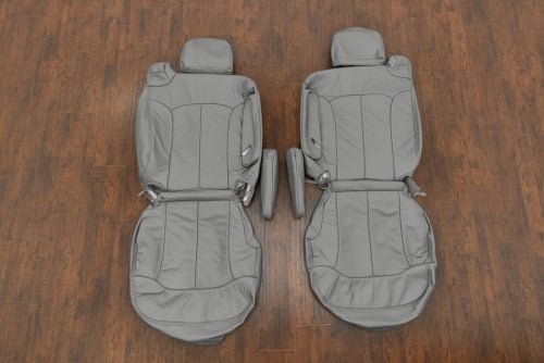 1999-2002 GMC Sierra smoke replacement leather seat covers