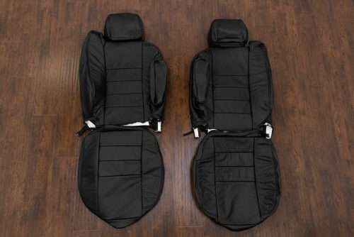 Aftermarket black replacement leather seat covers for Hummer H2T