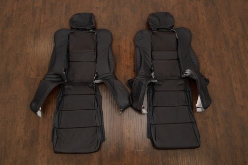 Acura NSX black and piazza red perforated custom leather seats