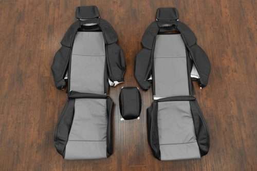 Nissan 300ZX Black and Stone leather seat upholstery kit