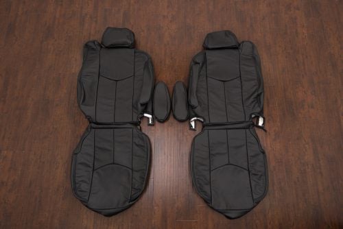 Black leather seat covers for 2003-2006 Chevy Suburban